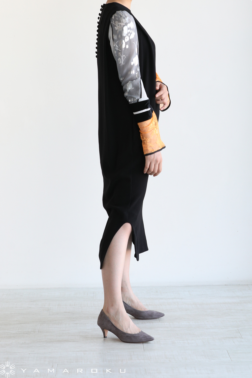 Mame Kurogouchi(マメ) Silk Lame Print Sleeves Dress！！ | YAMAROKU ...