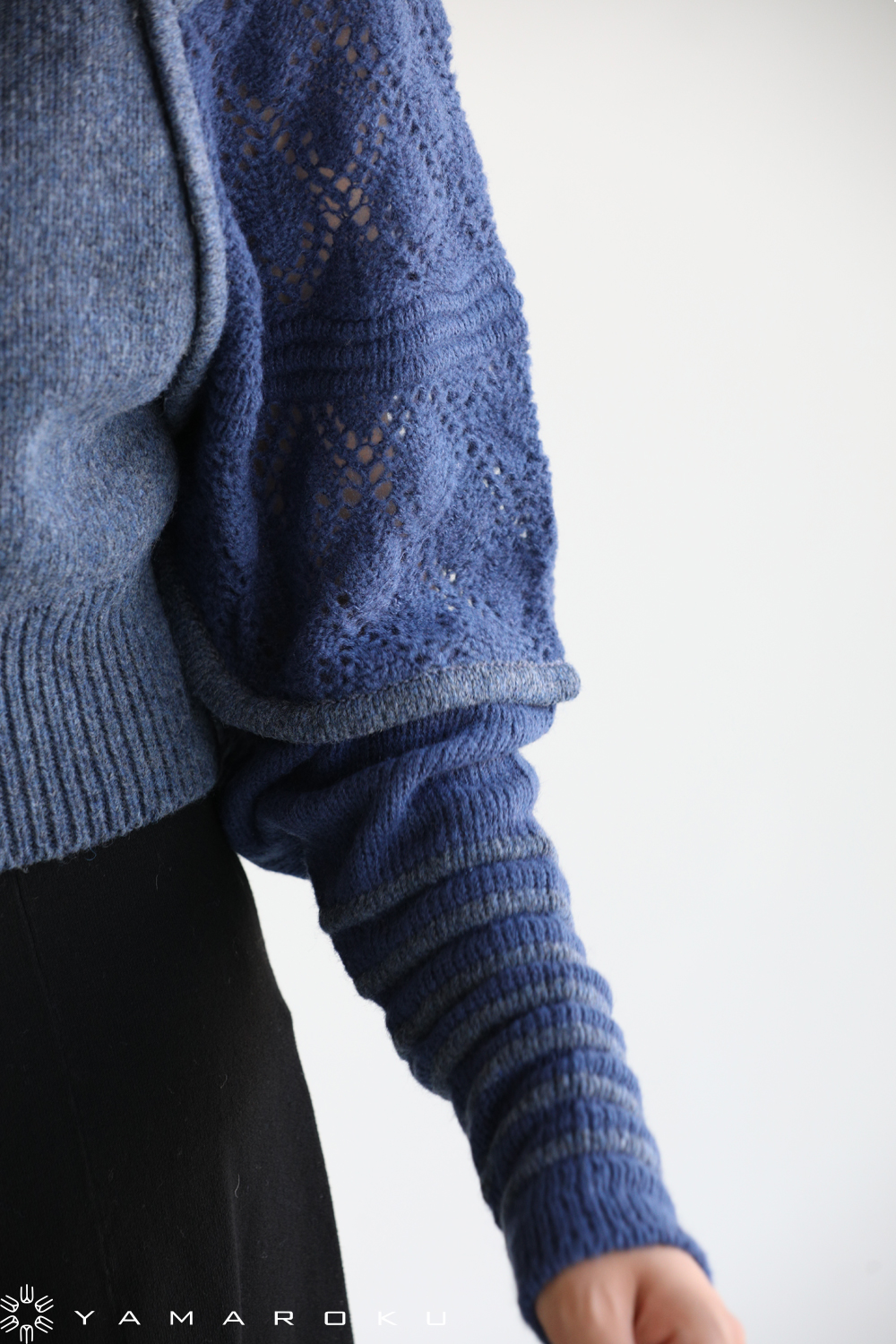 Mame Kurogouchi(マメ) Multiple Knit High-Neck Tops