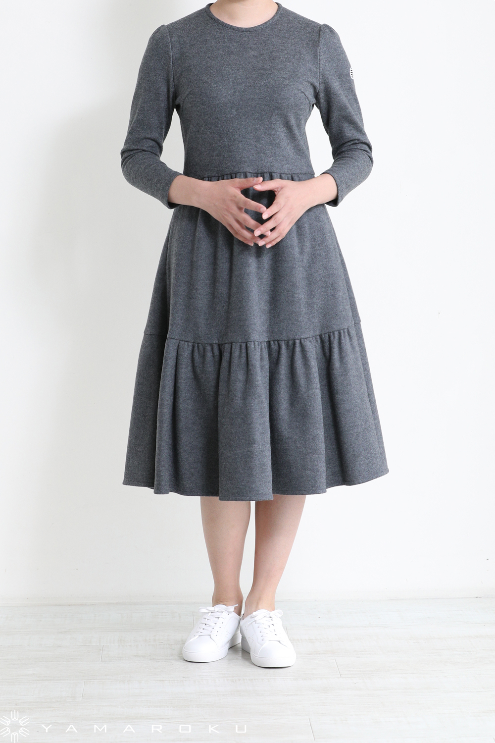 美品♡ボーダーズアットバルコニー♡メルトンジャージードレス BORDERS at BALCONY(ボーダーズアットバルコニー) MELTON JERSEY DRESS