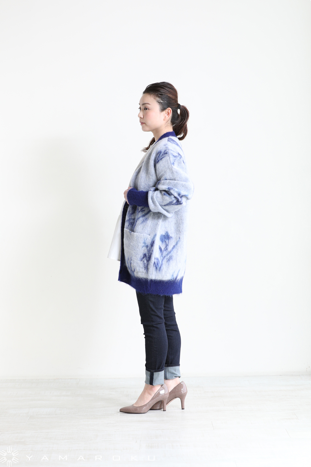 Mame Kurogouchi Floral Shaggy Cardigan-