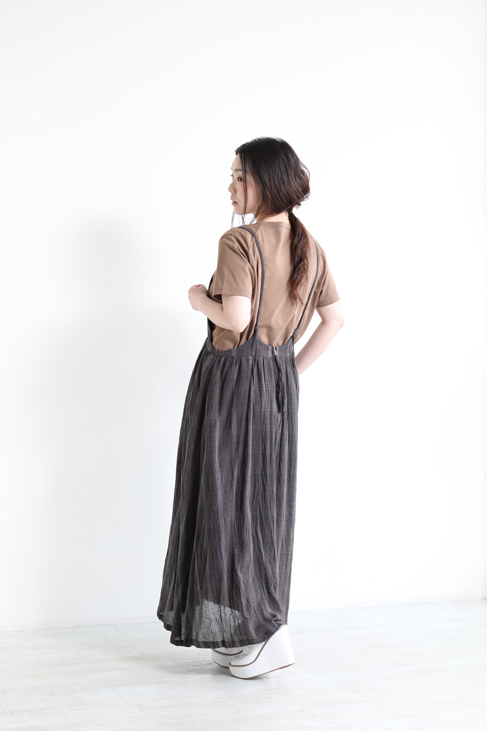 unfil(アンフィル) cotton & linen-georgetto camisole dress