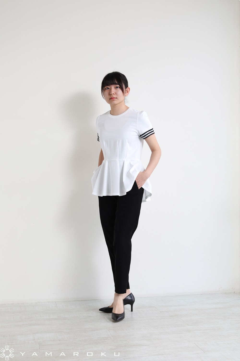 BORDERS at BALCONYボーダーズアットバルコニー HEM TEE-