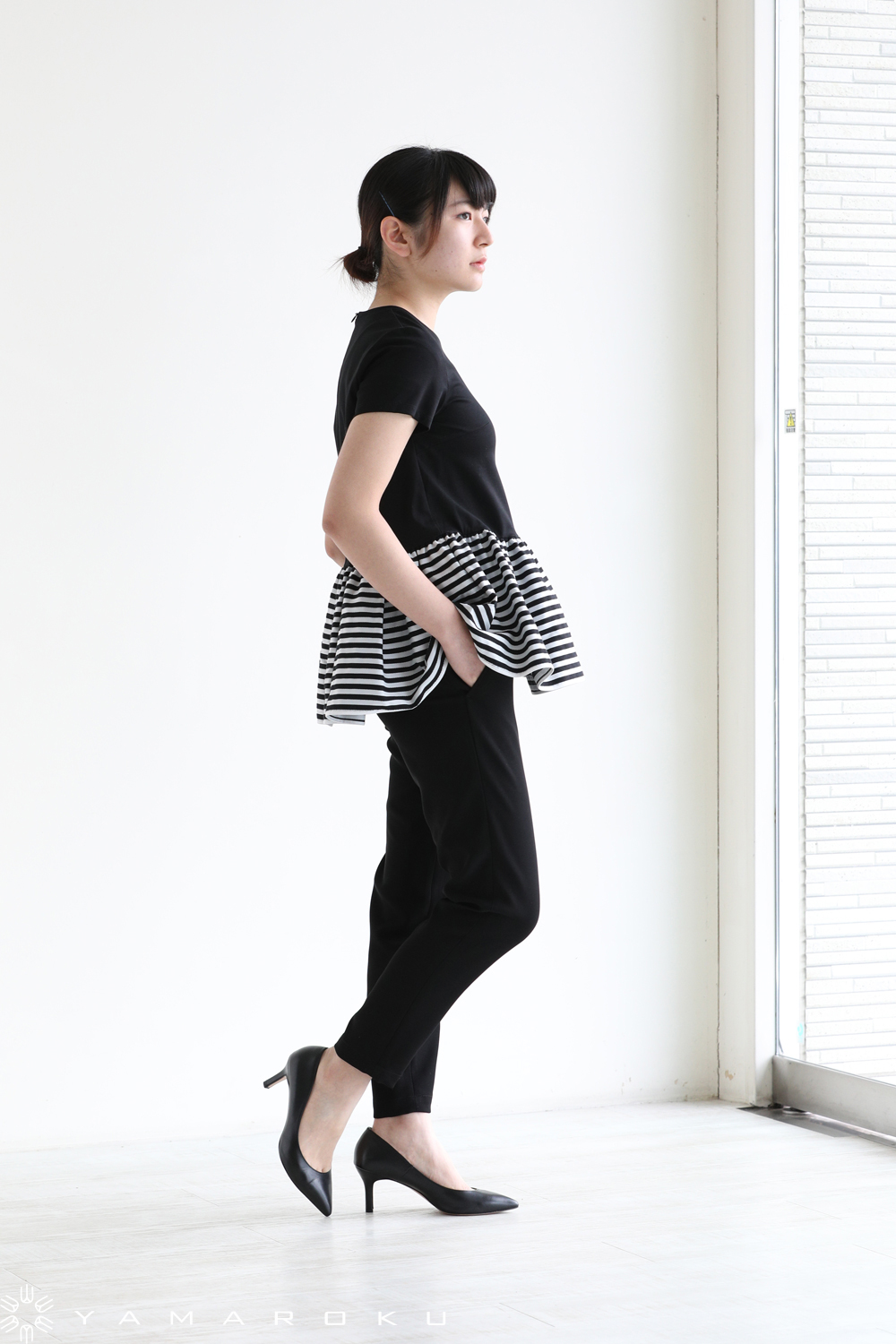 BORDERS at BALCONYボーダーズアットバルコニー レース ペプラム BORDERS at BALCONY(ボーダーズ アット バルコニー)｜ペプラムT