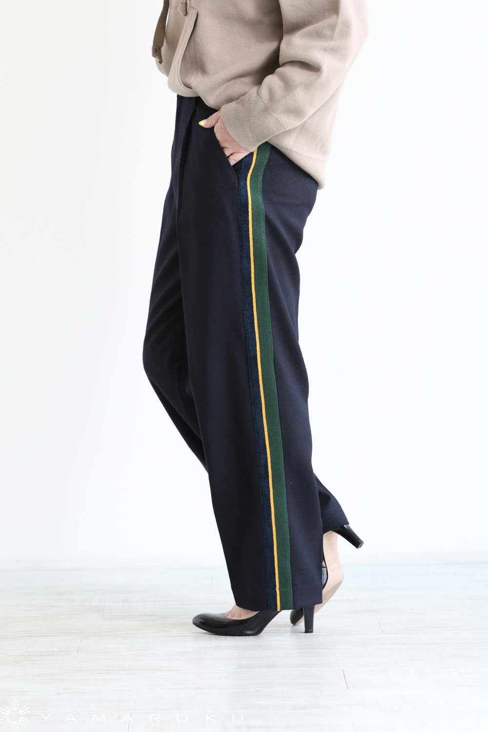 COOHEM(コーヘン) KNIT SIDELINE FLANNEL PANTS！！ | YAMAROKU