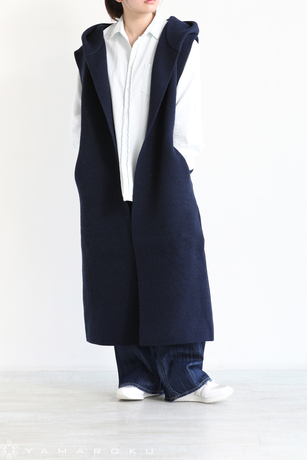 お値下げ【ADAWAS】AIRY INRAY HOODIE LONG GILET