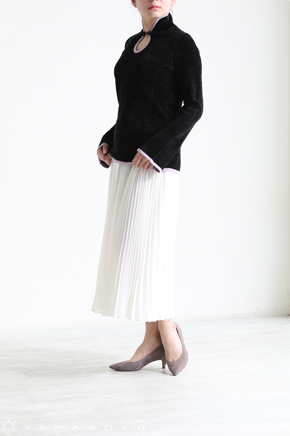 Mame Kurogouchi(マメ) Soft Touch High Neck Knitted Top