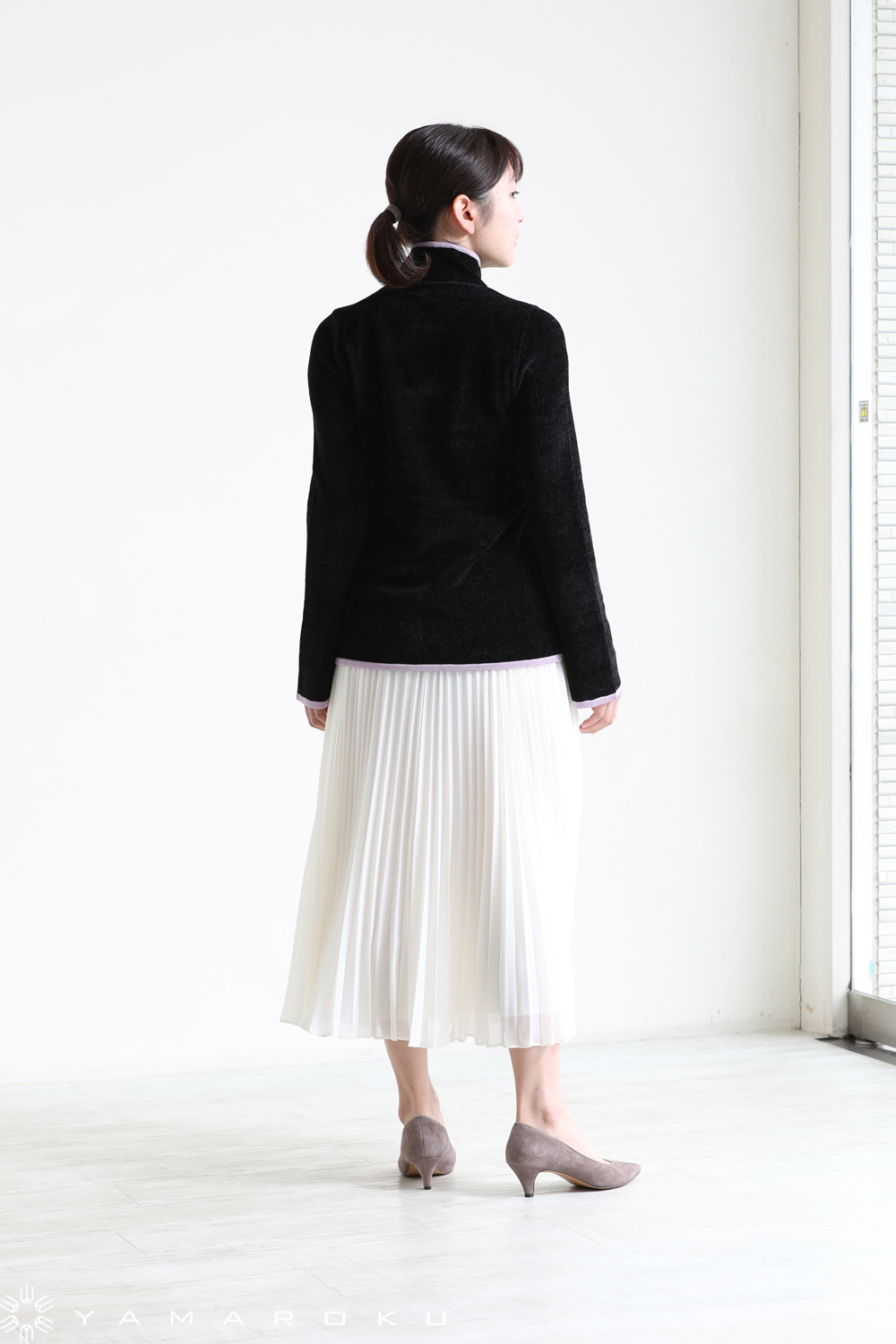 Mame Kurogouchi(マメ) Soft Touch High Neck Knitted Top Mame Kurogouchi(マメ) Soft Touch High Neck Knitted Top