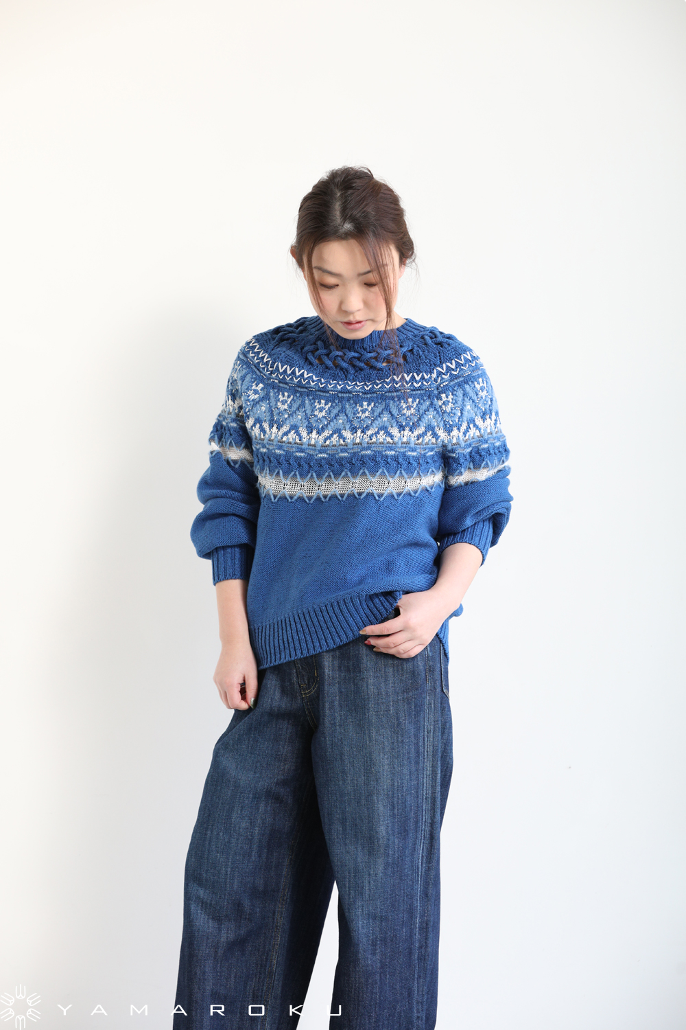 Mame Kurogouchi(マメ) Cotton Nordic Knit Pullover Mame Kurogouchi(マメ) Cotton Nordic Knit Pullover