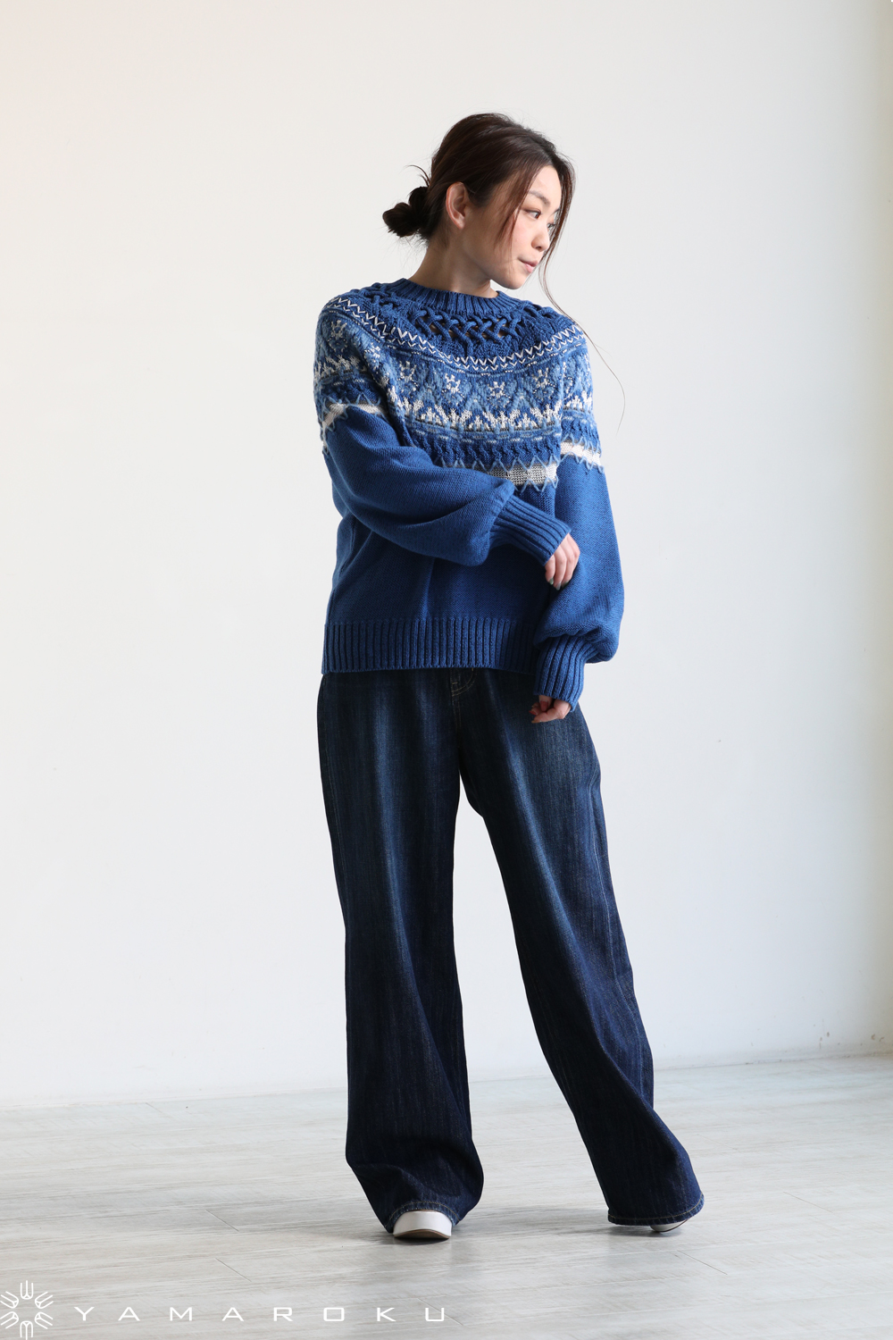 Mame Kurogouchi(マメ) Cotton Nordic Knit Pullover！！ | YAMAROKU New Arrival