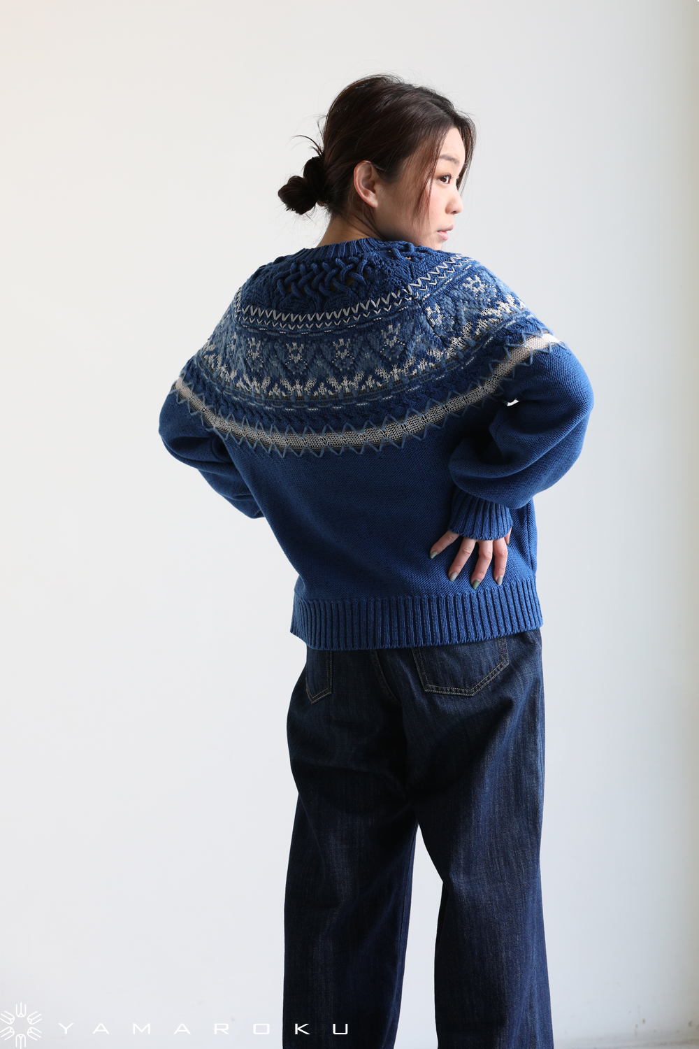 Mame Kurogouchi(マメ) Cotton Nordic Knit Pullover - YAMAROKU（ヤマロク） オンラインストア
