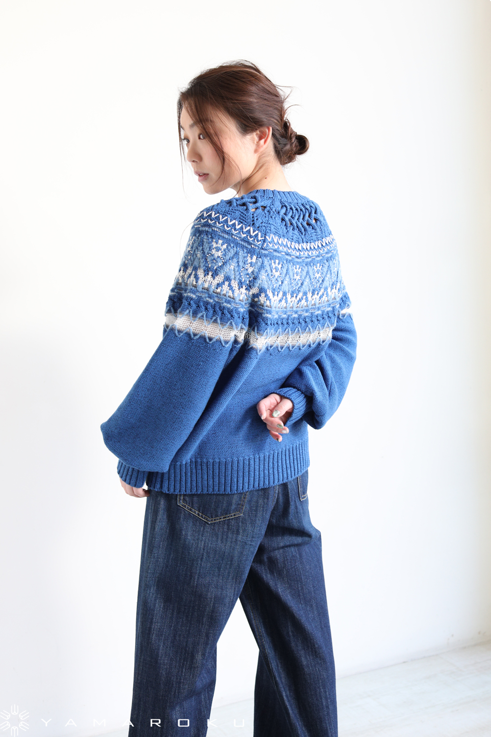 Mame Kurogouchi(マメ) Cotton Nordic Knit Pullover - YAMAROKU（ヤマロク） オンラインストア