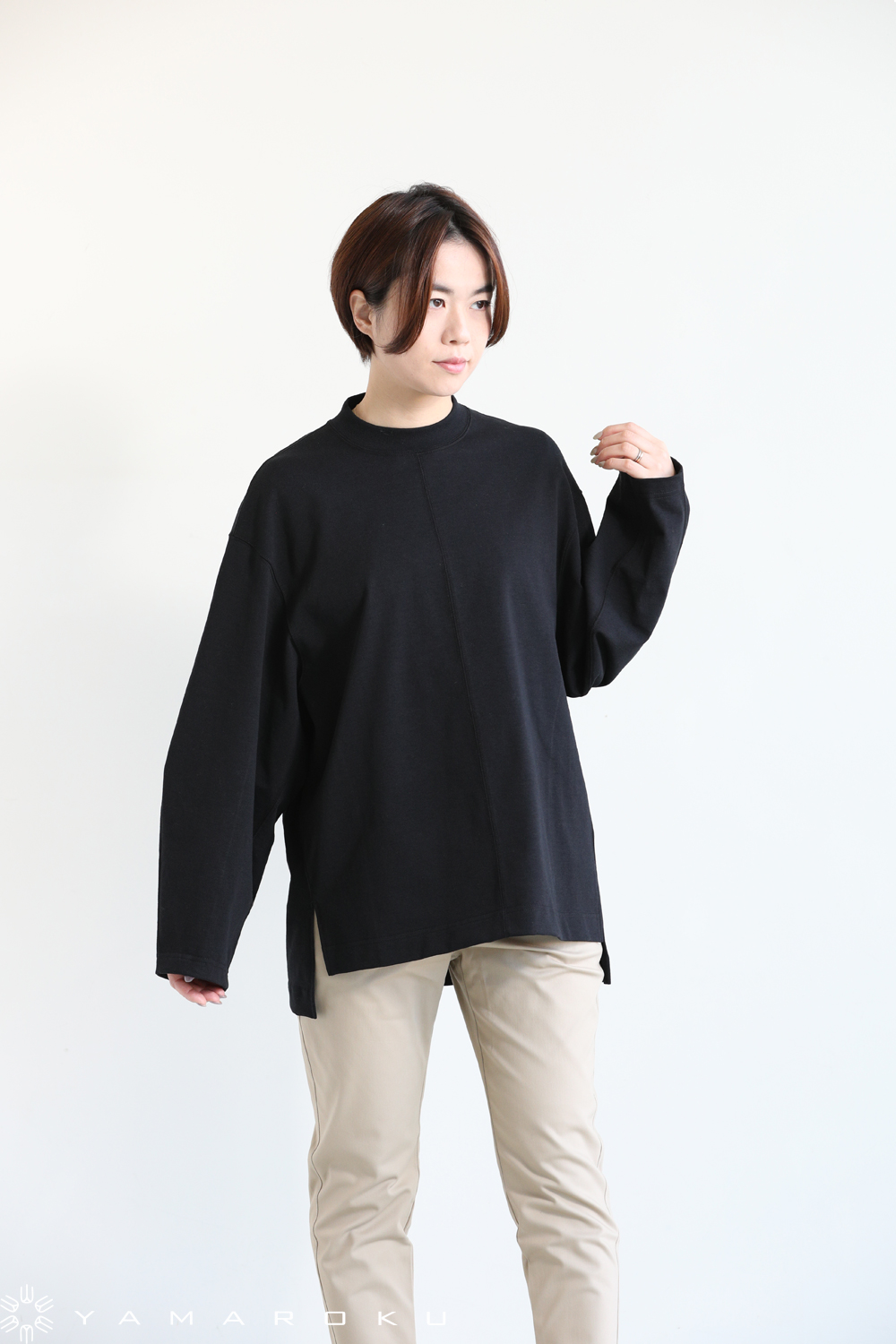 mame kurogouchi コード刺繍スウェットトップス ネイビー2 Mame Kurogouchi(マメクロゴウチ) 2025SS コーディングエン