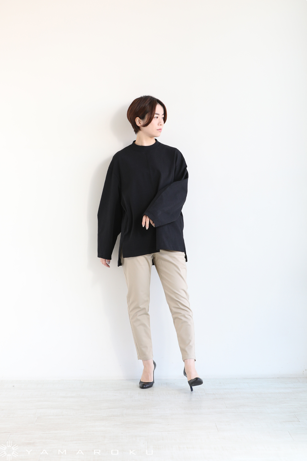Mame Kurogouchi(マメ) Oversized Cotton Long Sleeve Top