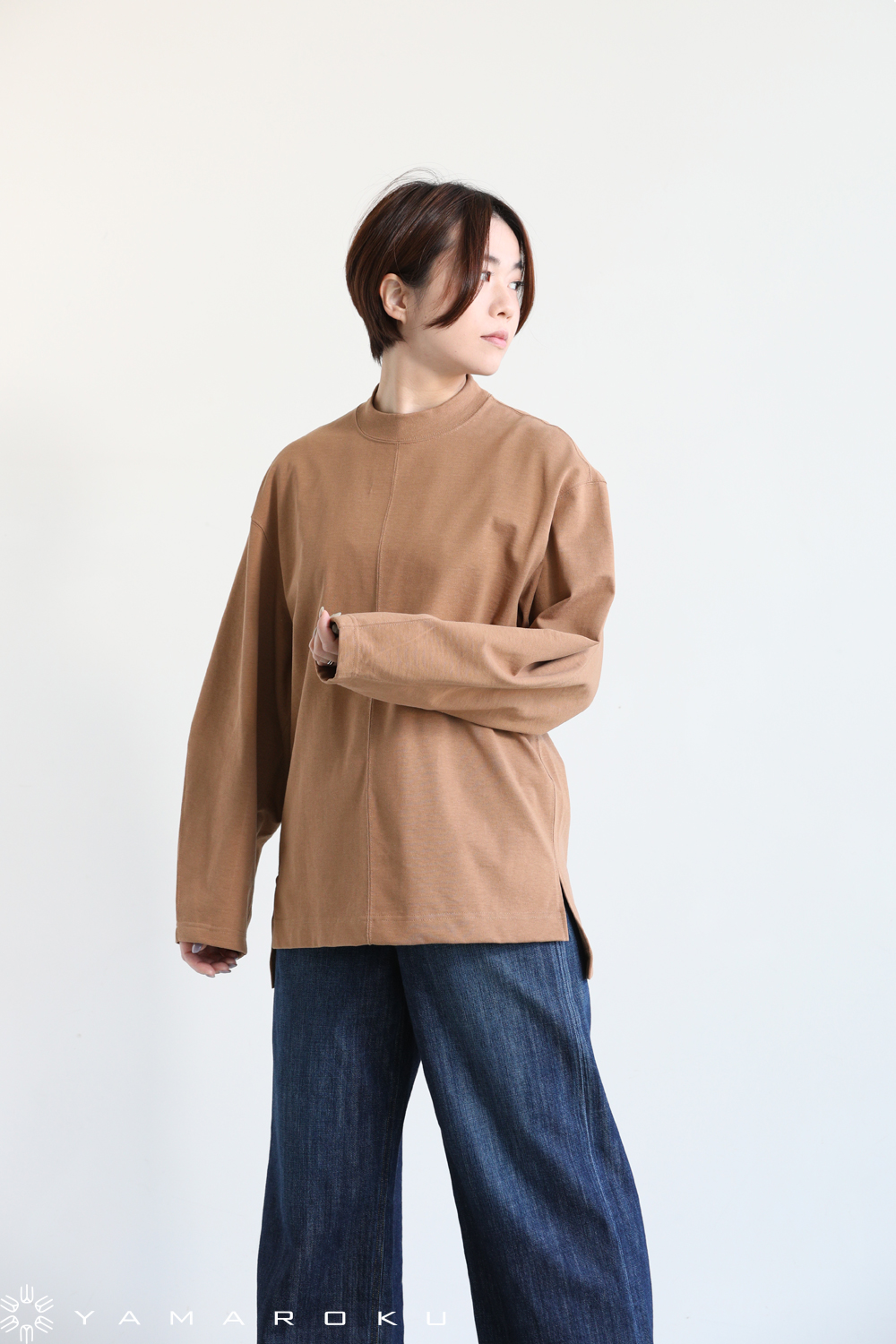 Mame Kurogouchi(マメ) Oversized Cotton Long Sleeve Top