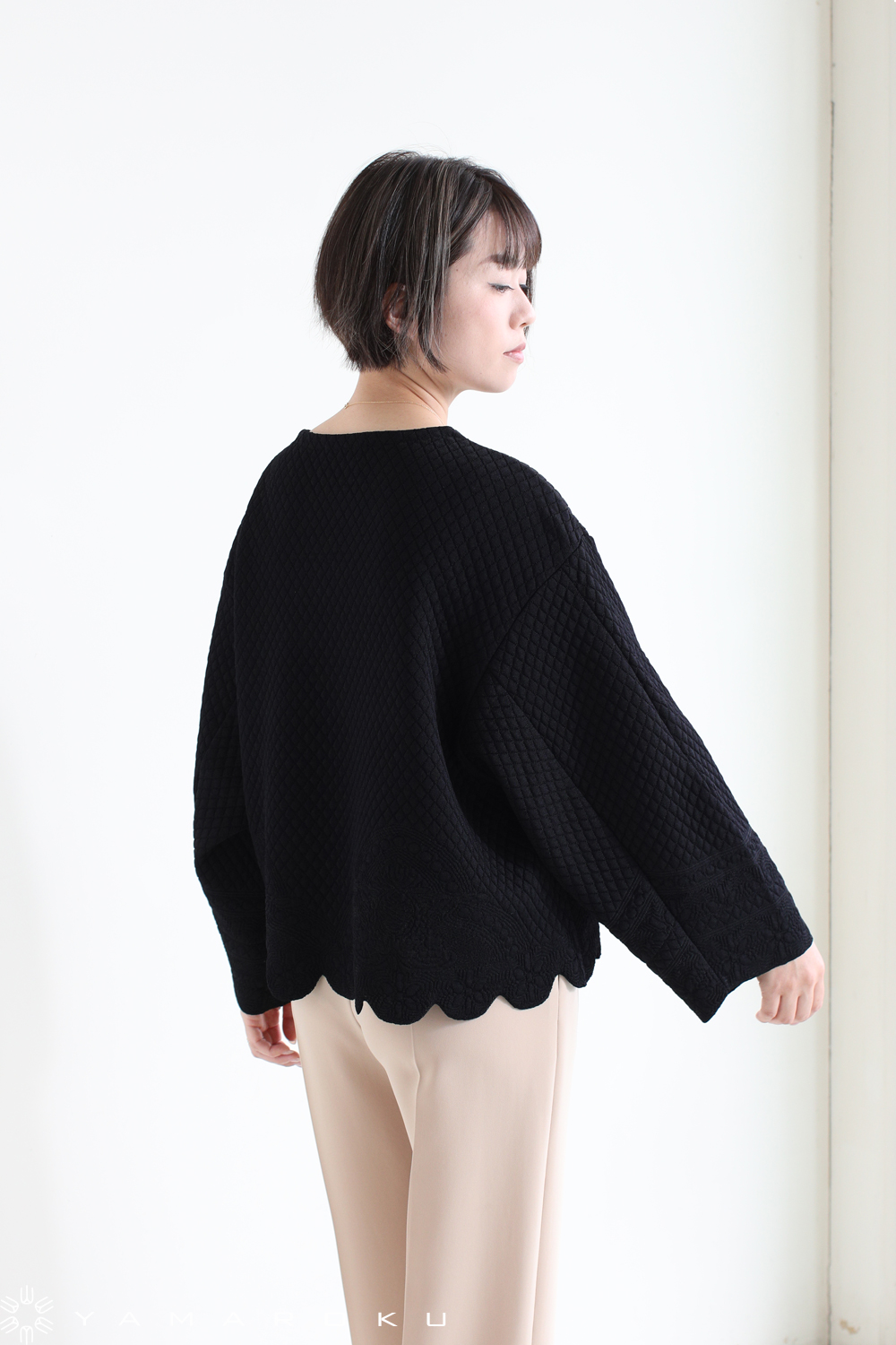 mame  マメ　Scallop Cut Knitted Pullover mame マメScallop Cut Knitted Pullover