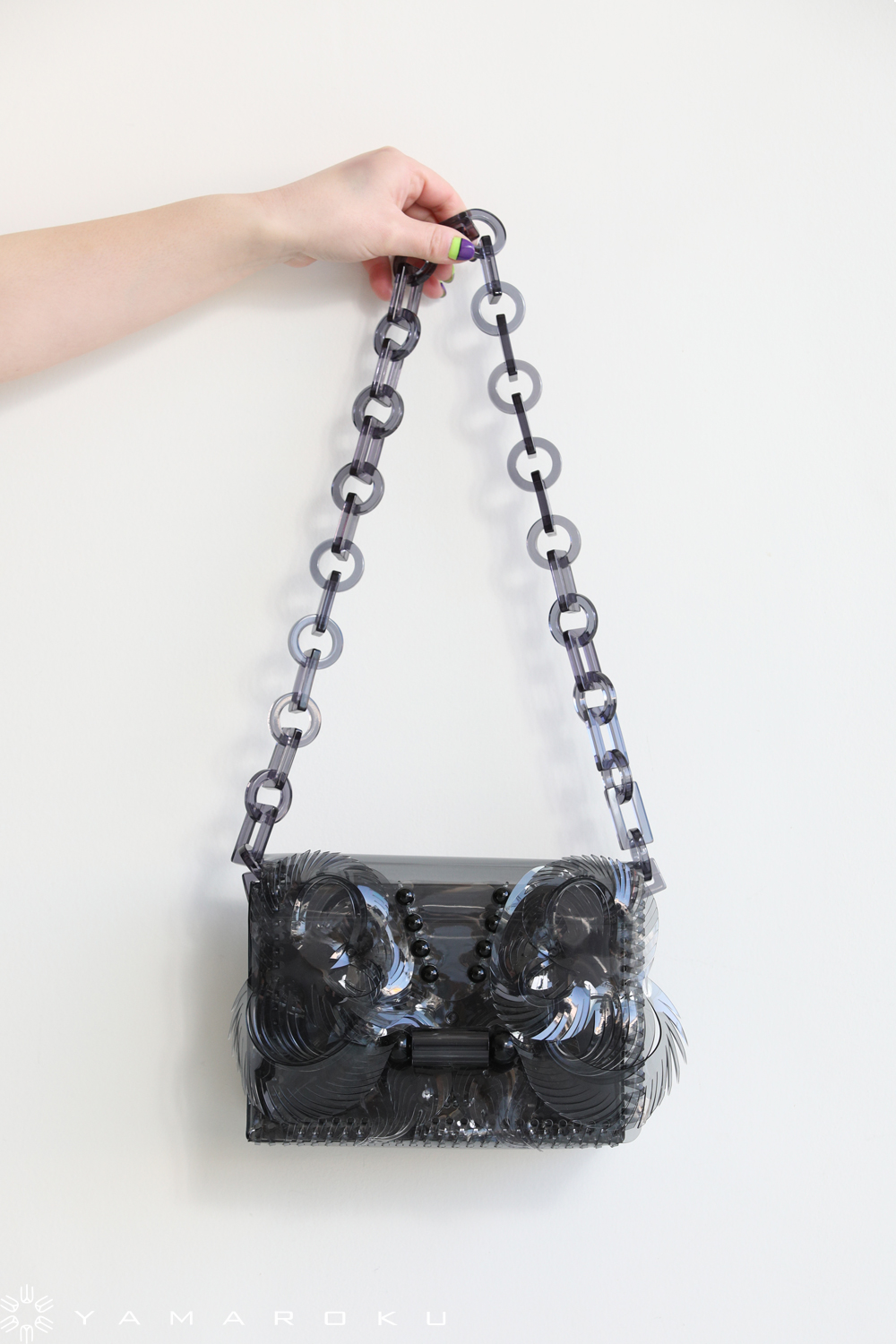 Mame Kurogouchi(マメ) Vinyl Chloride Mini Chain Bag