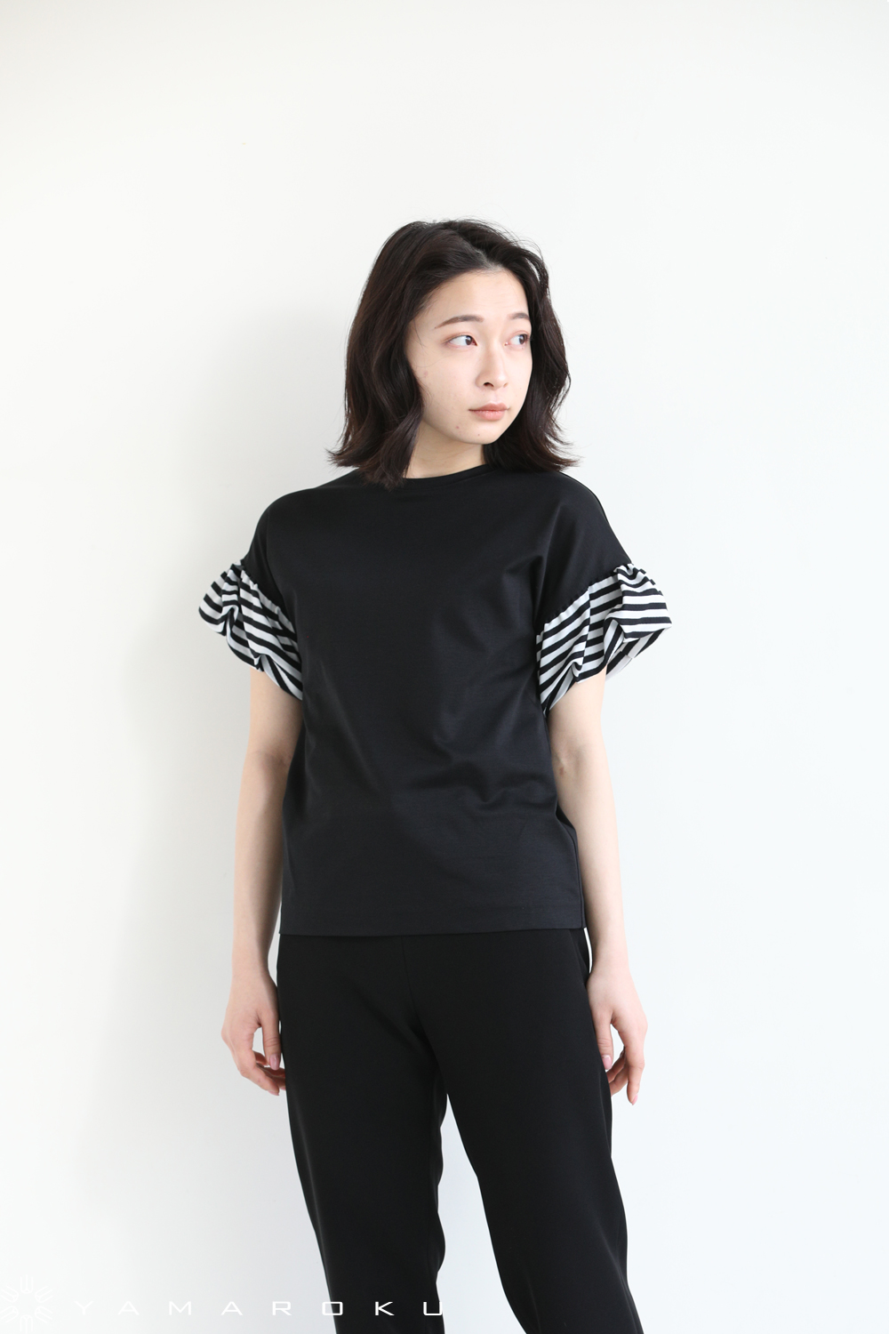 1回着⭐︎BORDERS at BALCONY　ボーダーズアットバルコニー黒36♡ BORDER at BALCONY/ボトム/36/ポリエステル/BLK/無地