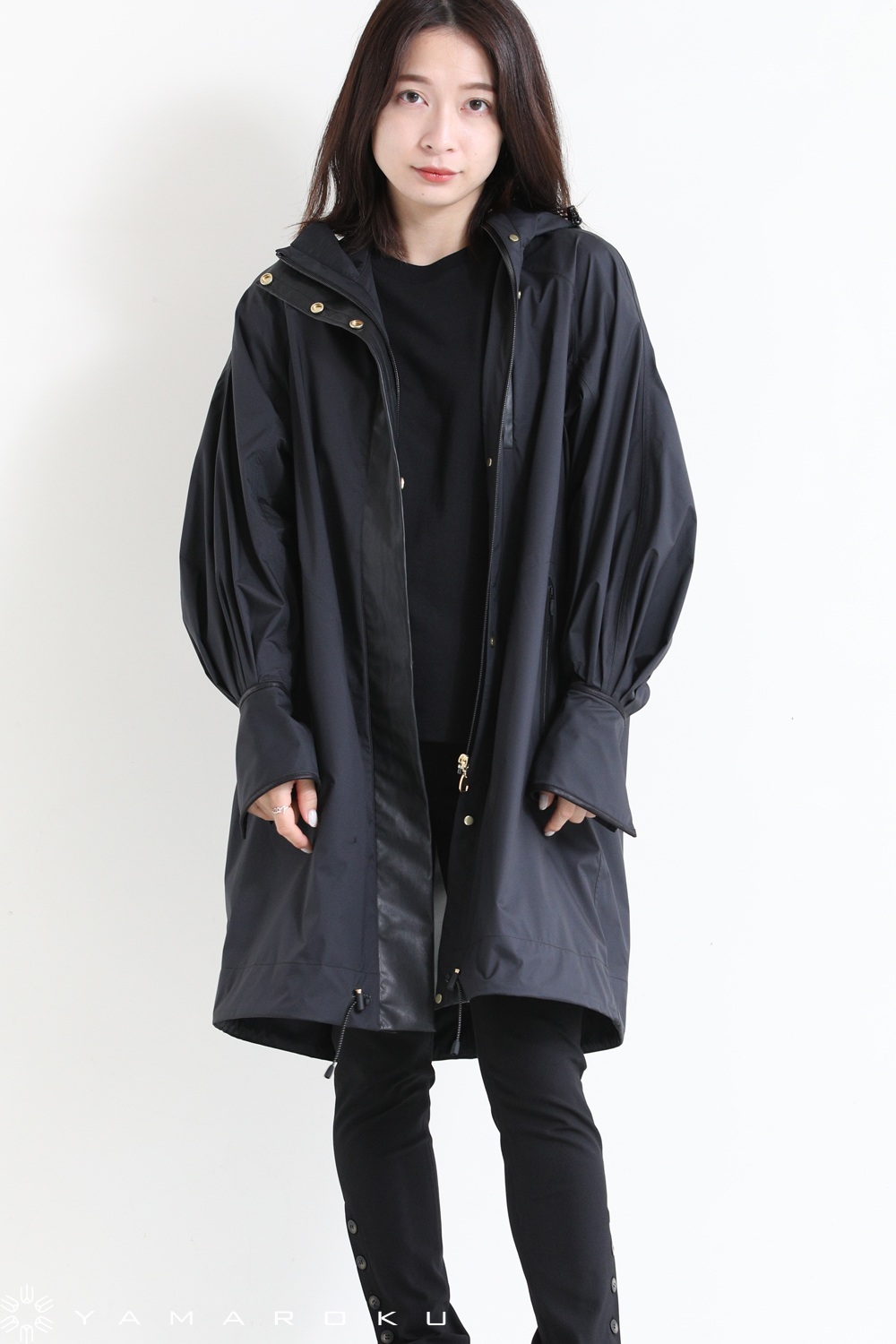 Mame Kurogouchi(マメ) Water Repellent Nylon Hooded Coat 