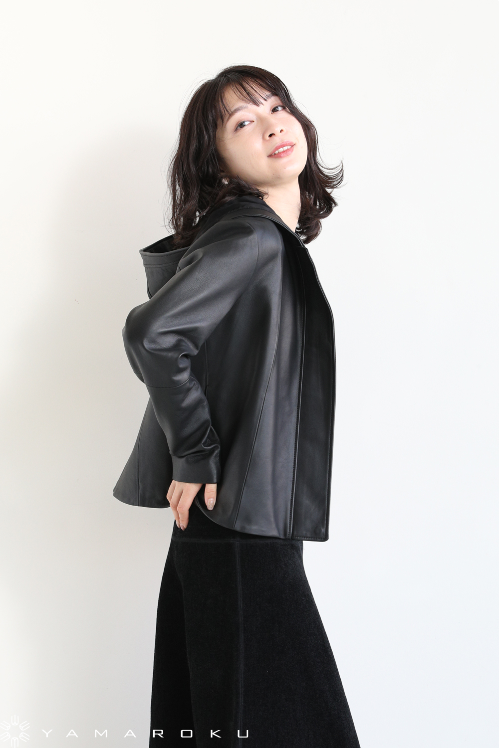 送料無料商品の通販 Theory Soft ぶっ Leather Zip Up フードジャケット ジャケット・アウター
