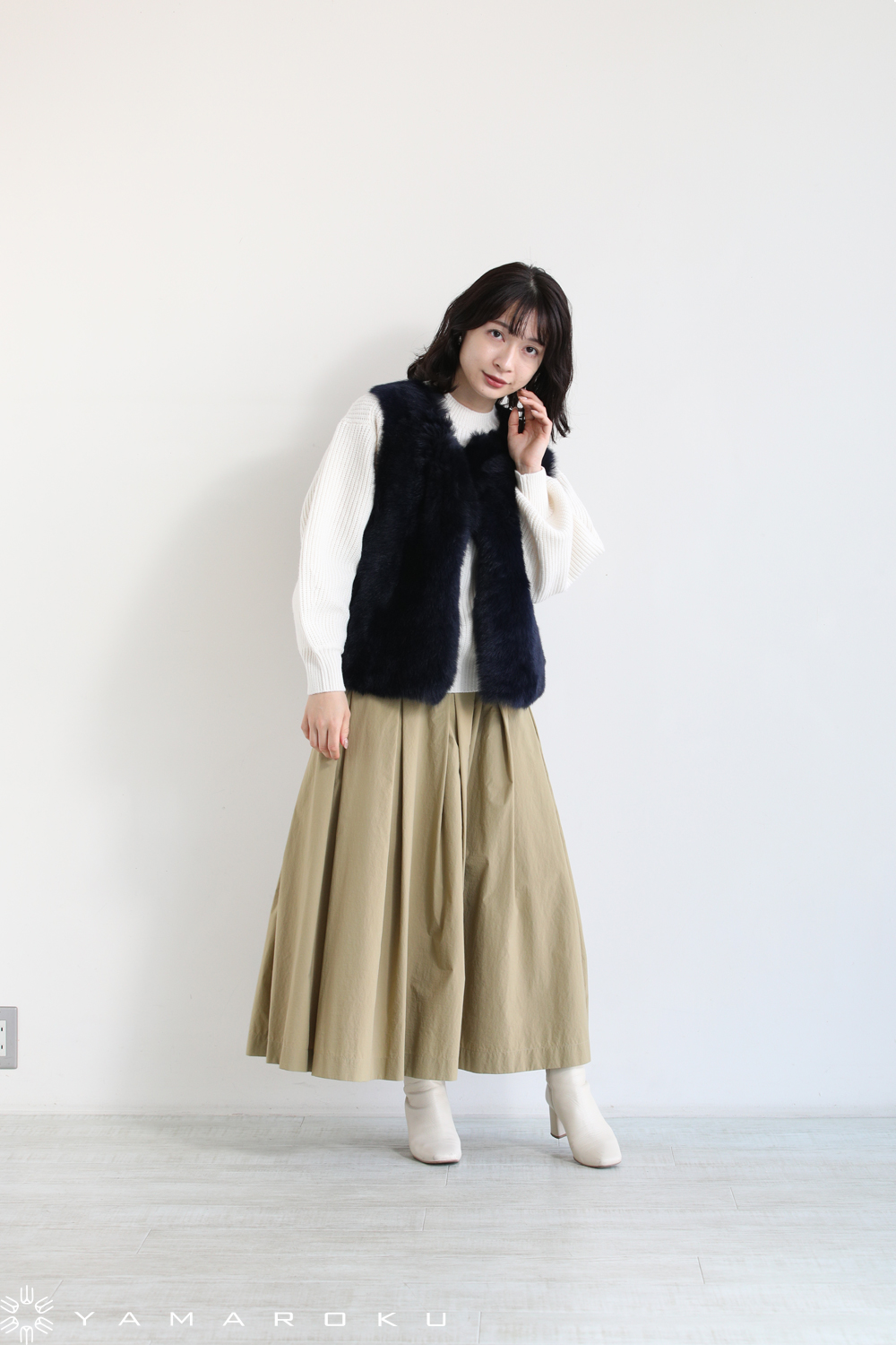 Karl donoghue ラムスキン　ショール Karl donoghue ラムスキンショール