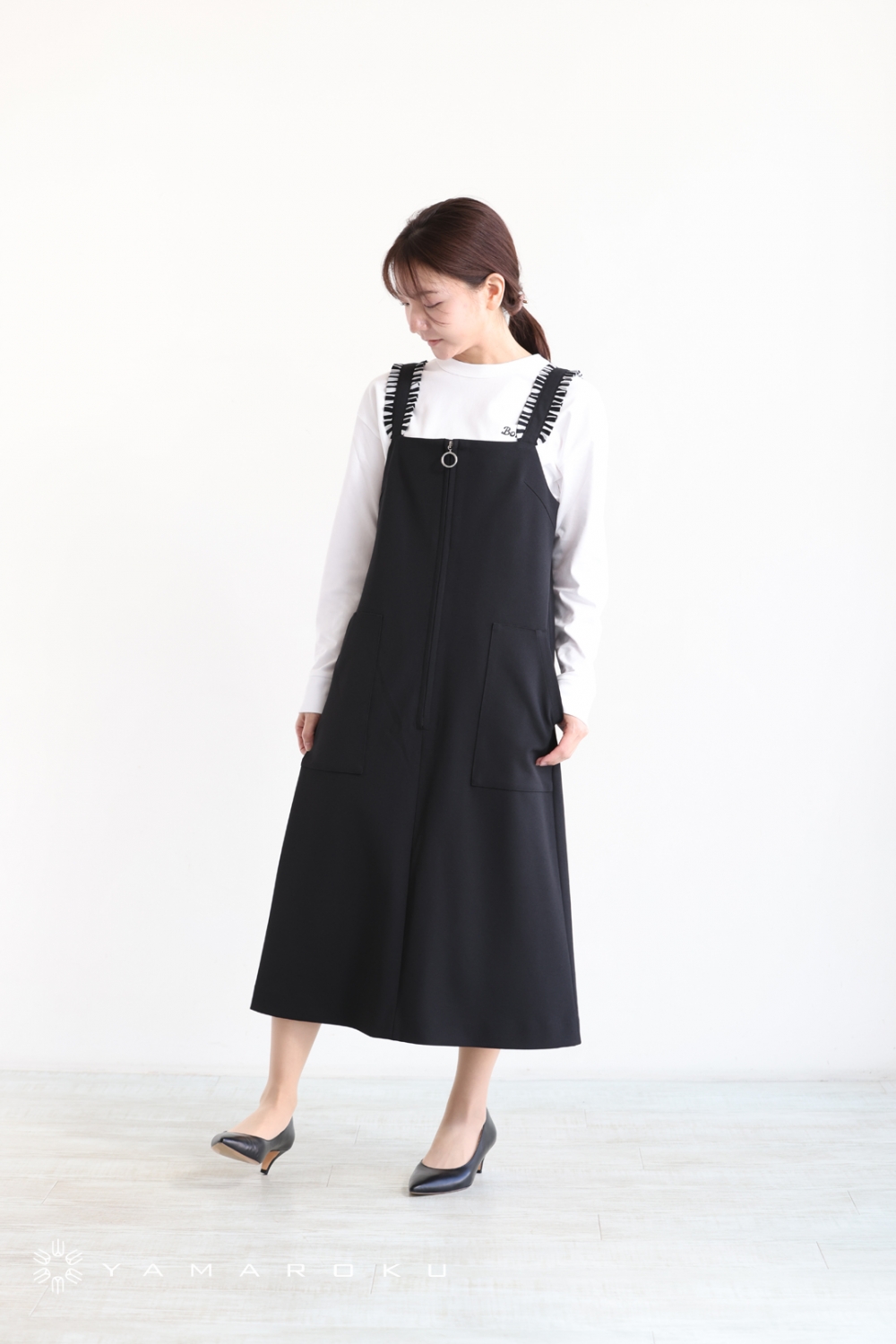 BORDERS at BALCONY(ボーダーズアットバルコニー) SUSPENDER TEE