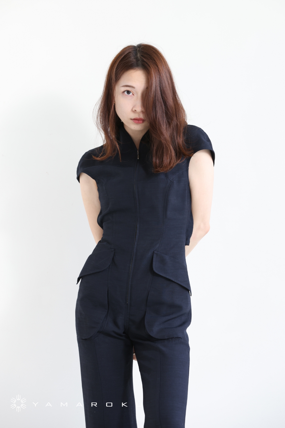 Mame Kurogouchi(マメ) Viscose Hemp Sleeveless Jump Suit Mame Kurogouchi(マメ) Viscose Hemp Sleeveless Jump Suit