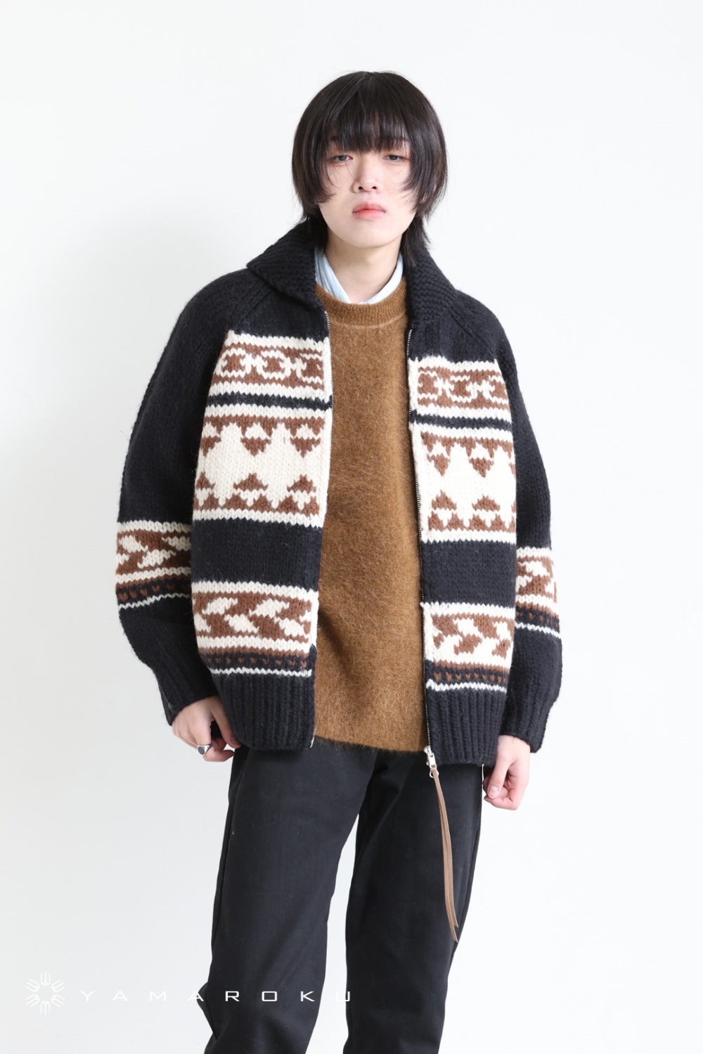 ADAWAS(アダワス) 【UNISEX】COWICHAN ZIP CARDIGAN | YAMAROKU New 