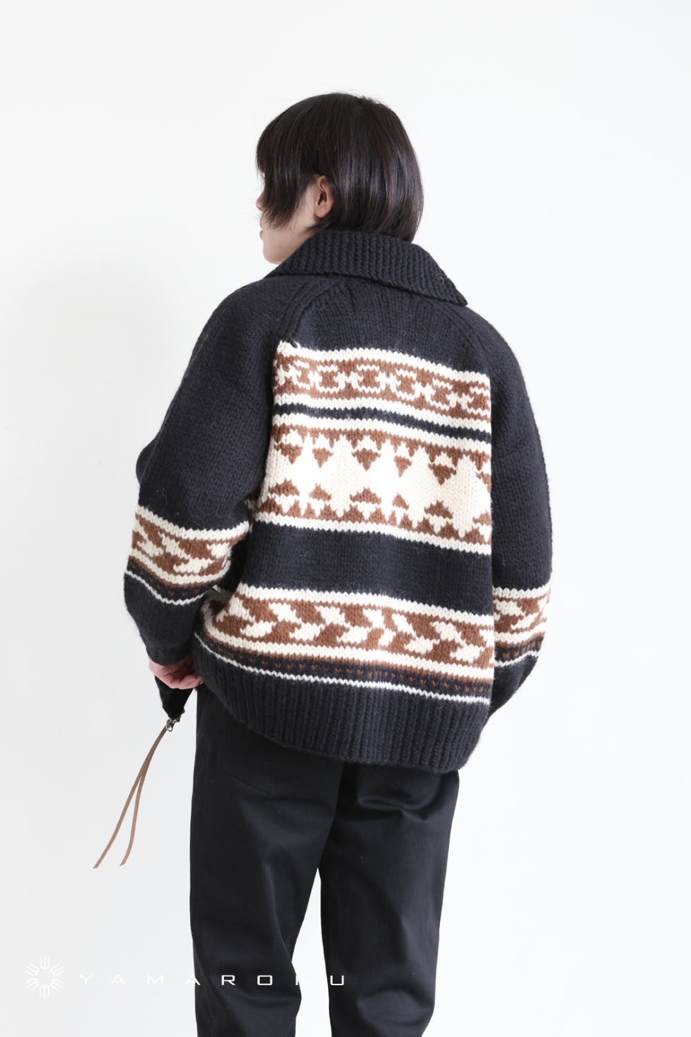 ADAWAS アダワス フーディー カーディガン ADAWAS(アダワス) 【UNISEX】COWICHAN ZIP CARDIGAN | YAMAROKU