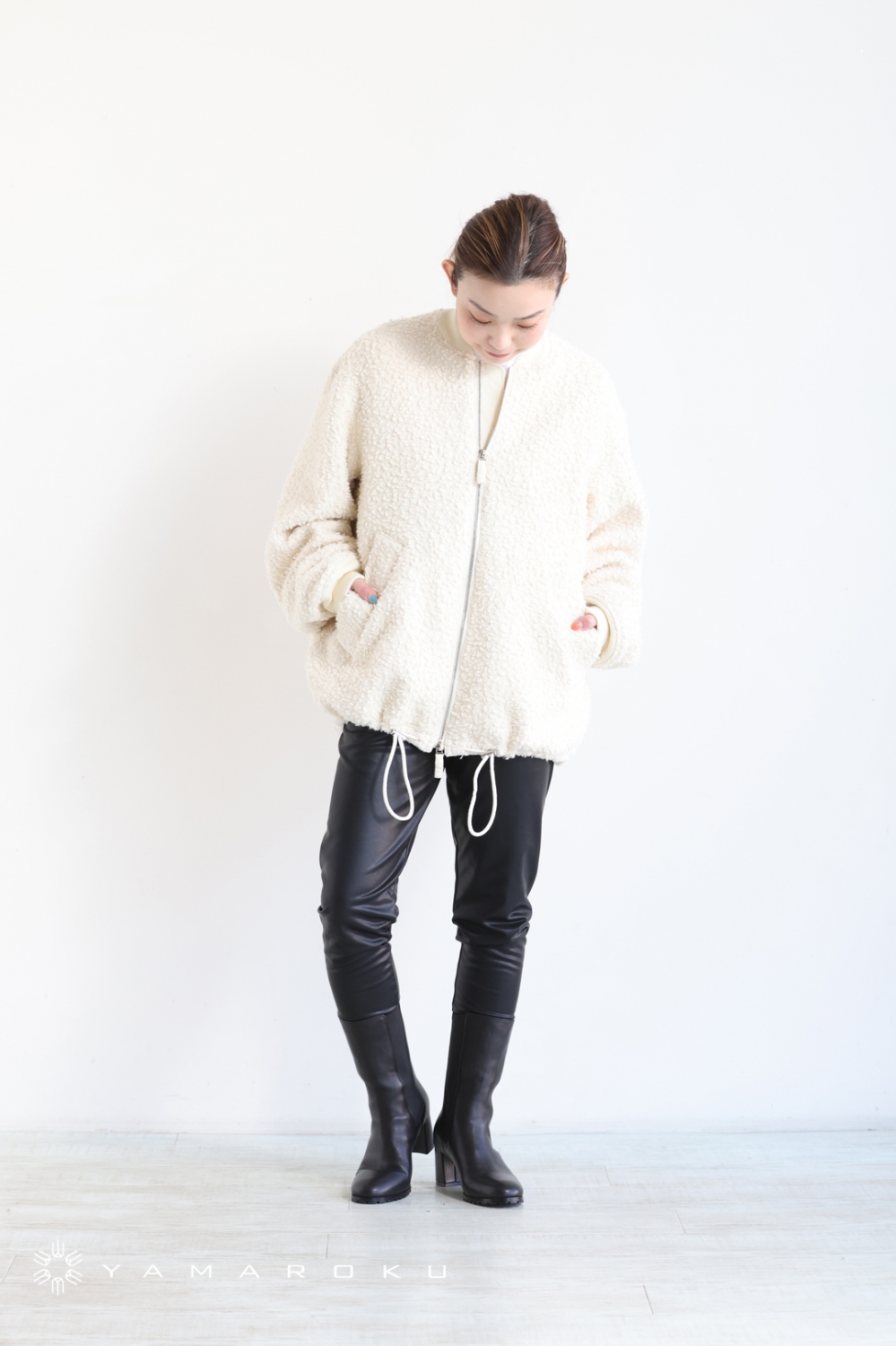 unfil(アンフィル) wool-boa bomber jacket！！ | YAMAROKU New Arrival