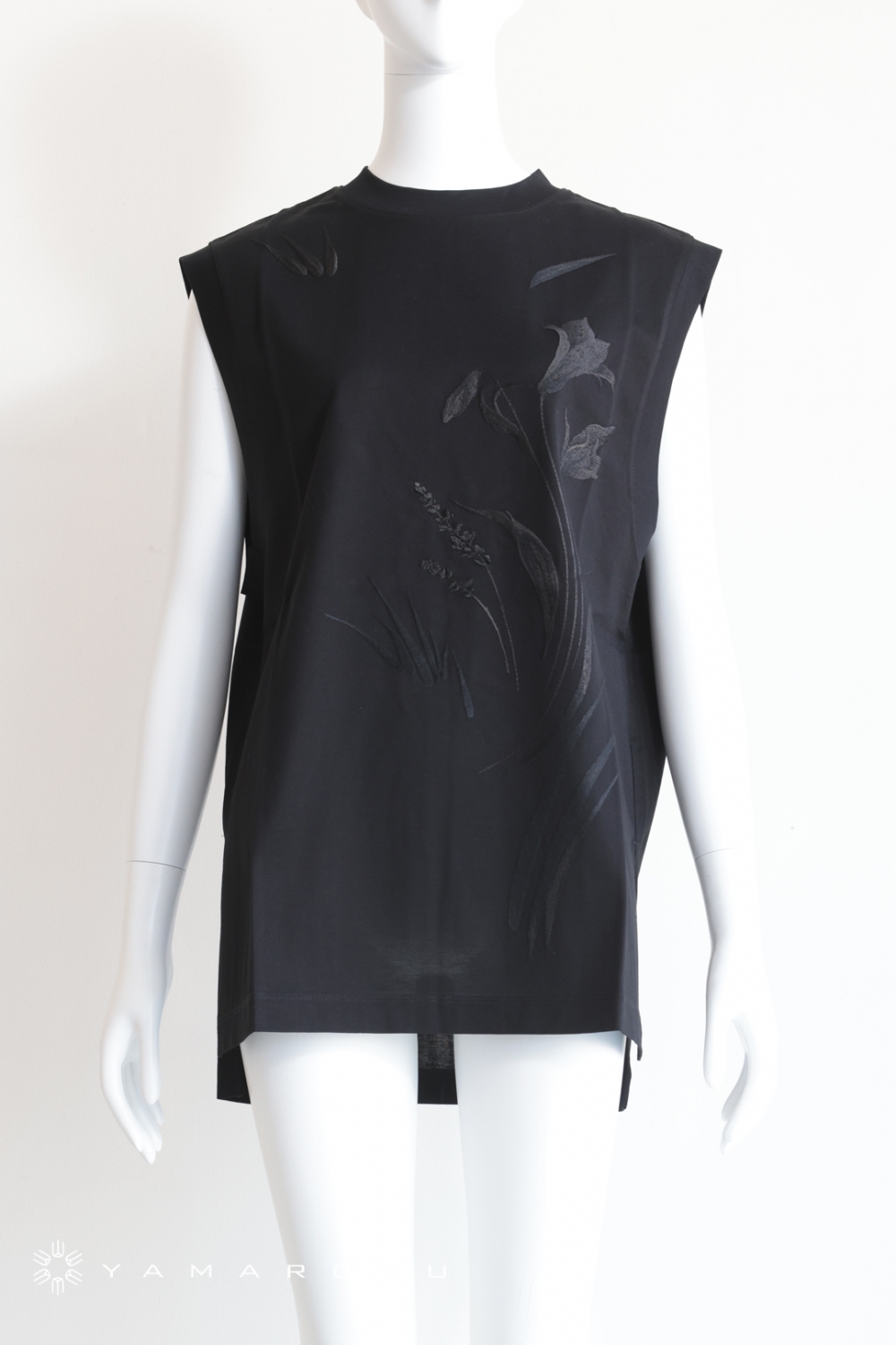 SUVIN COTTON JERSEY EMBROIDERY TOP 【公式通販】