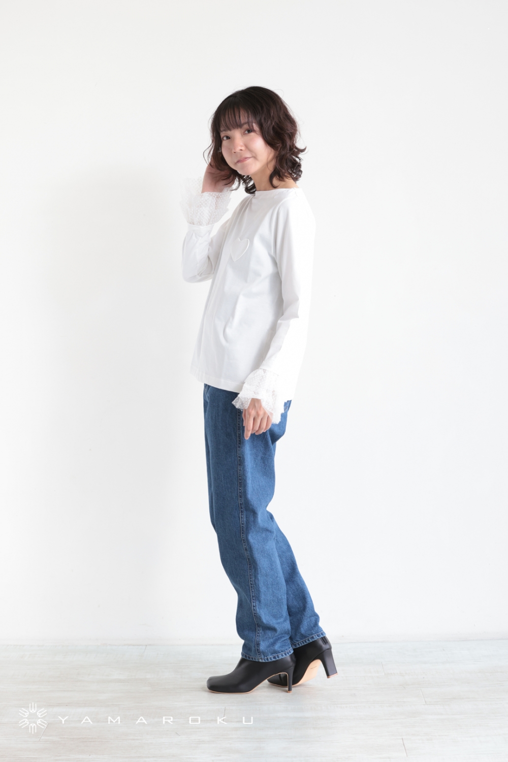 MUVEIL(ミュベール) パールボタンデニムパンツ！！ | YAMAROKU New Arrival