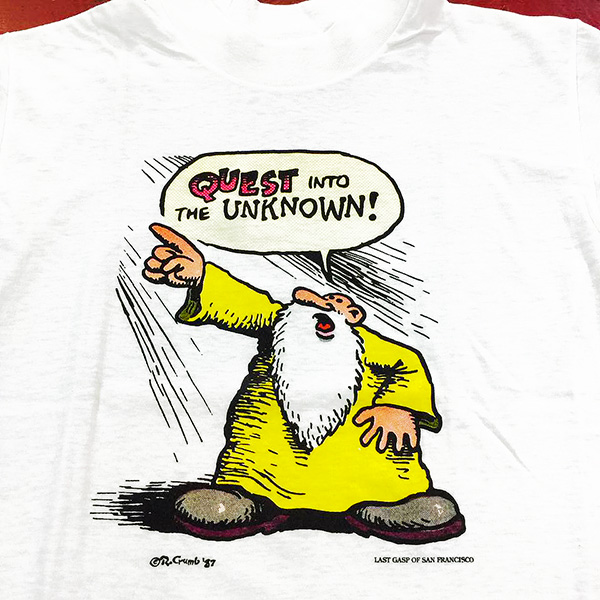 Vintage Robert Crumb - Mr. Natural Quest Into The Unknown! T Vintage Robert Crumb - Mr. Natural Quest Into The Unknown! T