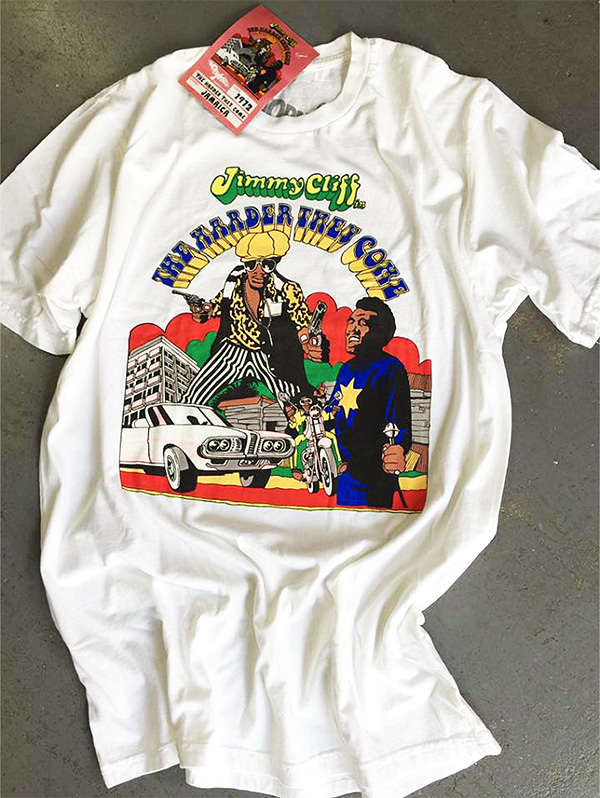 Jimmy Cliff - The Harder They Come 1972 T-Shirt on white | Bear's