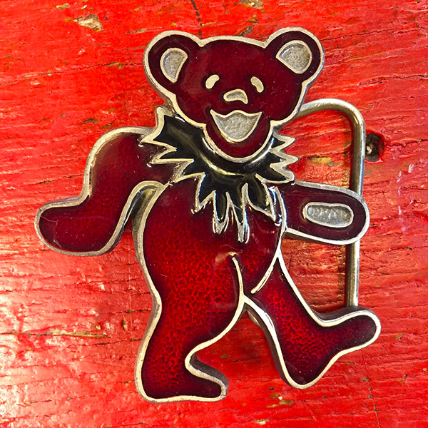 Grateful Dead - Dancing Bear Vintage Enamel Buckle | Bear's Choice