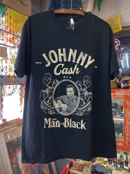 Johnny Cash ジョニー・キャッシュ Tシャツ ブラック(メンズ XL)中古