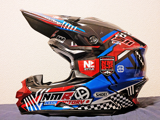 SHOEI VFX-Wヘルメットデカール | ///NMR Blog///日本メット連合［Nihon Metto Rengo］モタード＆モトクロス///