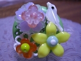 Sphere Drop 小鳥とお花のリング