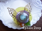 Sphere Dropメタルバタフライのリング