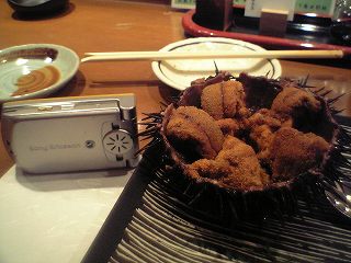 20050809 旬時季 殻付きウニ
