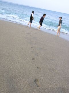 20050918 海水浴 三人