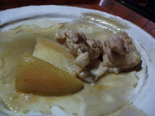 20051112 ホテル白銀 豚の林檎煮