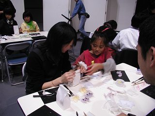 20051127 さんフェア2005 ベビーシューズ作り