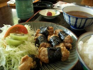 20060520 花の木 磯辺揚げ定食