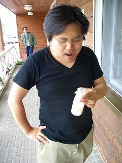 20060723 山中食堂 牛乳