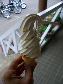 20060723 山中食堂 ソフトクリーム