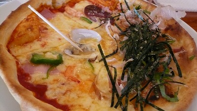 20070502 びんのかけら ハーフピザ