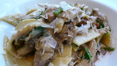20080117 アロマクラシコ ホロホロ鶏 御坊 平麺パスタ
