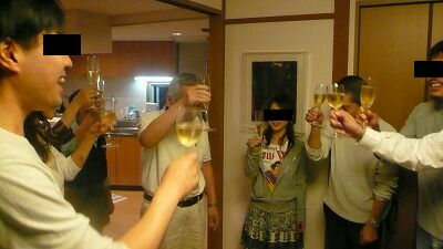 20080420 蕎麦パーティー 乾杯