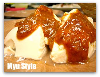 豆腐にカレー