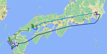 広島と長崎 広島長崎の旅GPS移動軌跡と全国旅行支援総括 | イケてる、モノ・コト
